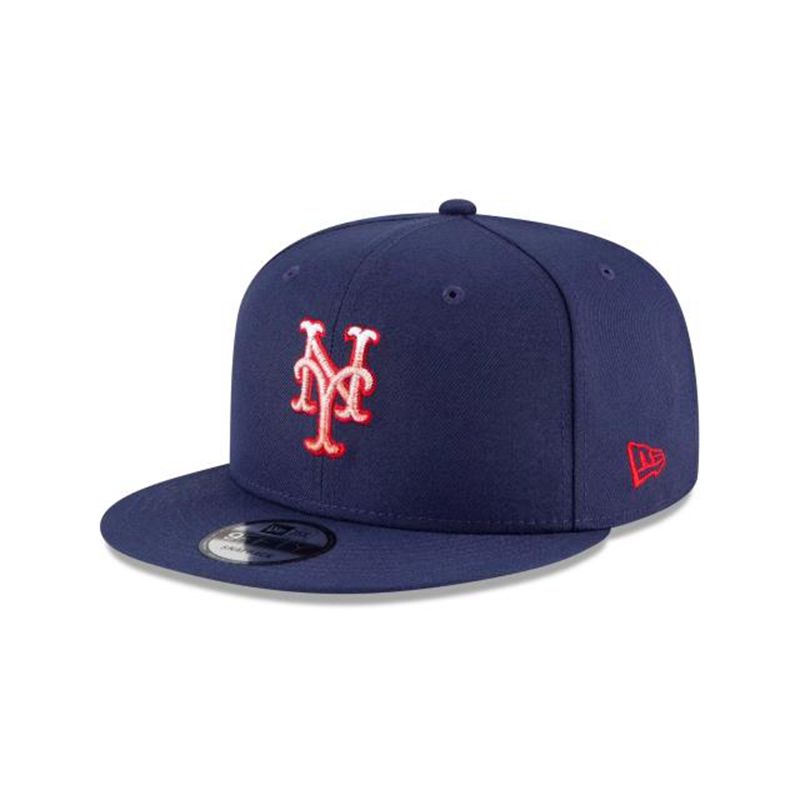 MLB New York Mets Americana Fade 9Fifty Snapback (QCA2871) - Blue New Era Caps